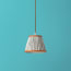 18cm pendant shade in Azura 'Spriglee' linen by Ellen Merchant