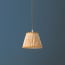 18cm pendant shade in Yolk 'Posy' linen by Ellen Merchant