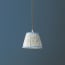 18cm pendant shade in Wavelet 'Posy' linen by Ellen Merchant