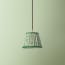 18cm pendant shade in Emerald 'Posy' linen by Ellen Merchant