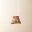 18cm pendant shade in Papavero 'Poppies' linen by Ellen Merchant