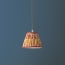 18cm pendant shade in Papavero 'Poppies' linen by Ellen Merchant