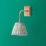 Matchbox rechargeable wall fitting in antique brass