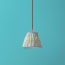 18cm pendant shade in Beryl 'Poppies' linen by Ellen Merchant