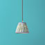18cm pendant shade in Beryl 'Poppies' linen by Ellen Merchant