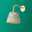 Phoebe flexible wall arm in antique brass
