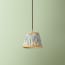 18cm pendant shade in Beryl 'Palmette' linen by Ellen Merchant