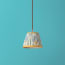 18cm pendant shade in Beryl 'Palmette' linen by Ellen Merchant