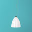 Smaller Scallop in opaline glass