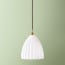 Regular Scallop in opaline glass