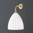 Minnow wall fitting in antique brass