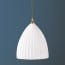 Larger Scallop in opaline glass