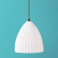 Larger Scallop in opaline glass