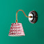 Drake rechargeable wall fitting in wood and brass