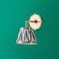Single Insignia rechargeable wall fitting in antique brass