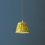 18cm straight empire pendant shade in lemon and lime slub silk