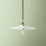 Pleat pendant shade in clear glass