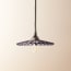Pleat pendant shade in smoke glass