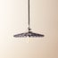 Pleat pendant shade in smoke glass