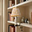 Bronte rechargeable bookshelf light in natural whitewash