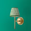 Single Raymond wall fitting in antique brass