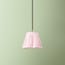 18cm scalloped pendant shade in marshmallow linen
