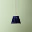 18cm Straight empire pendant shade in Royal Blue Silk Velvet