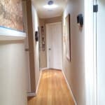 Transform a dark gloomy hallway into a bright one