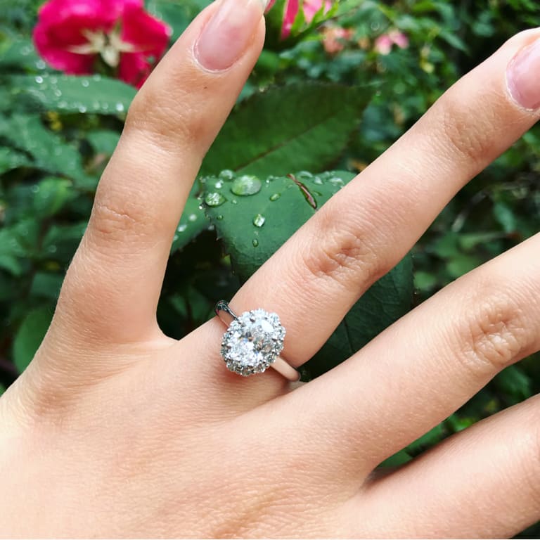 Flower Engagement Ring Lotus Brilliant Earth