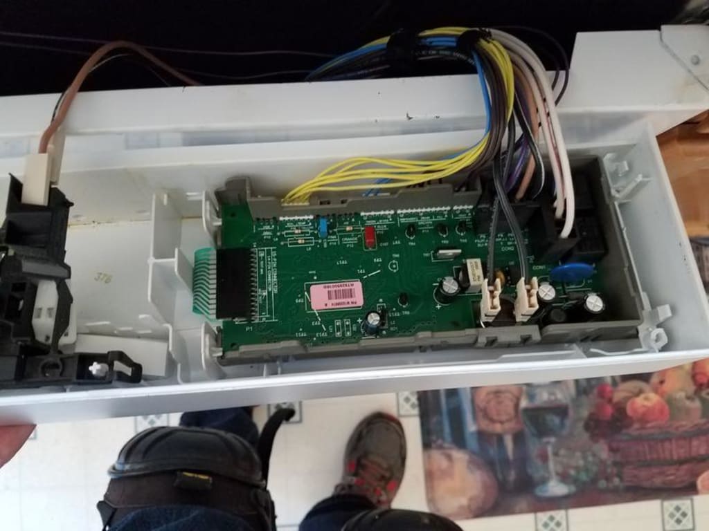 old broken box with broken screw mounts old broken box with broken screw mounts