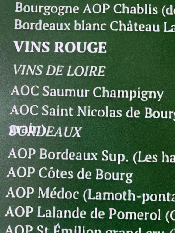Mauvaise qualité d'impression du texte sur l'affiche