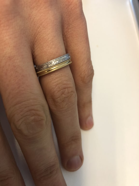 Oval diamond ring on hand