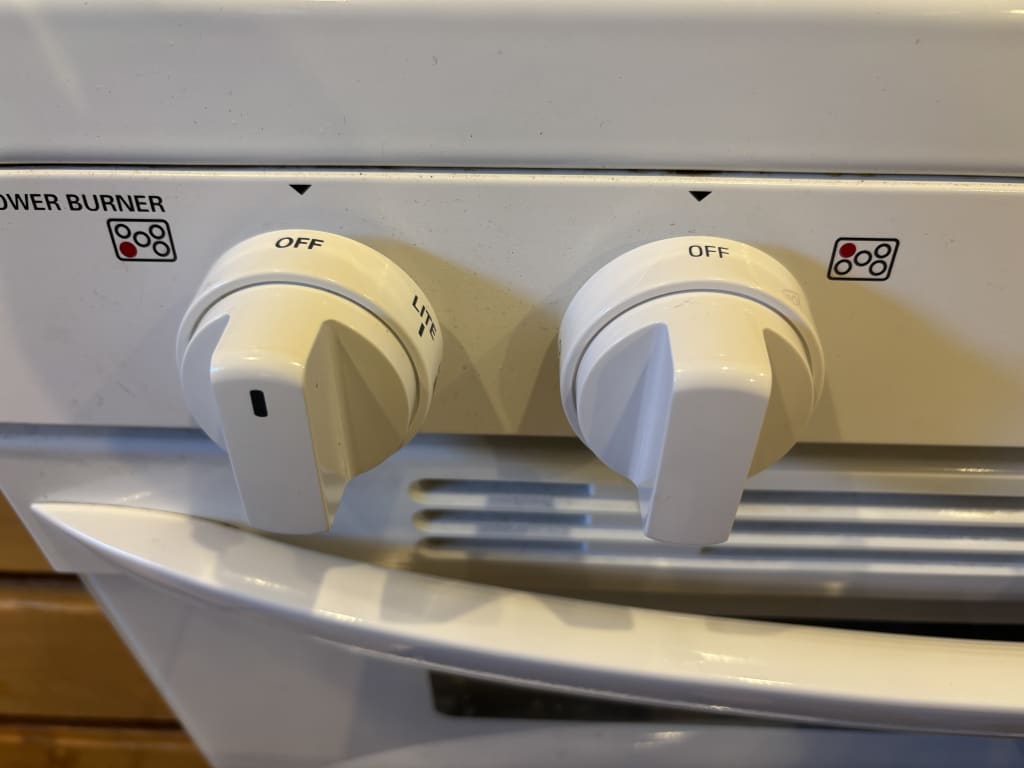 Similar size and fit but different color of print. Replacement knob on the right. Similar size and fit but different color of print. Replacement knob on the right.