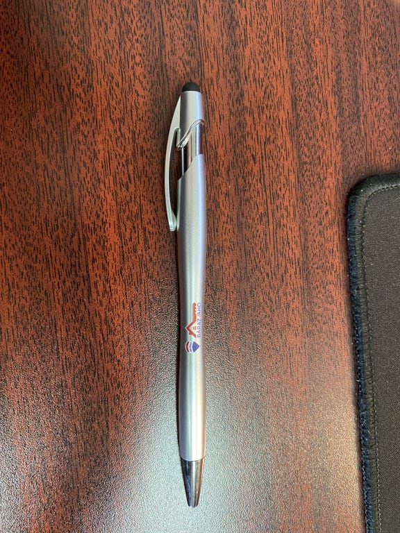 we order from the Metal collection we received a plastic pen