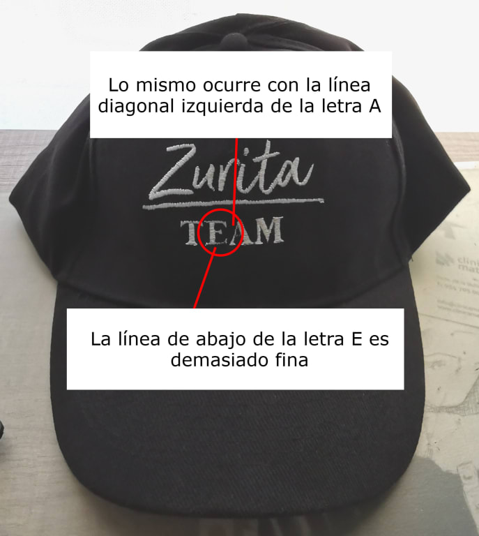 Buena calidad, aunque el bordado no era perfecto
