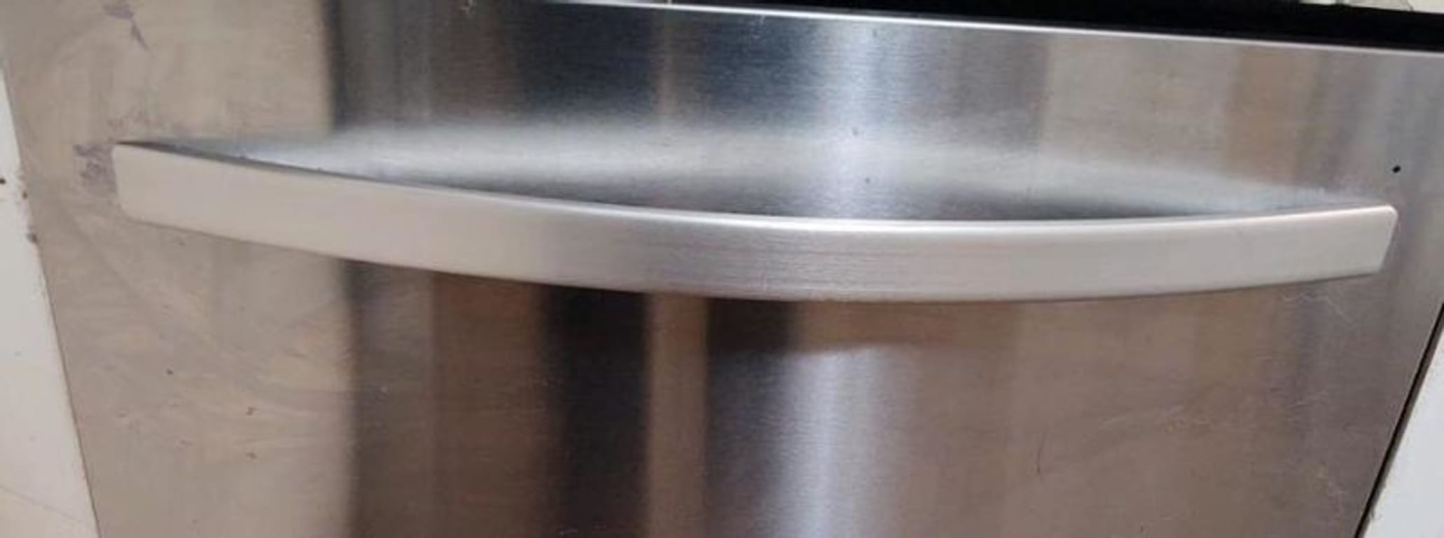 New handle installed on dishwasher New handle installed on dishwasher