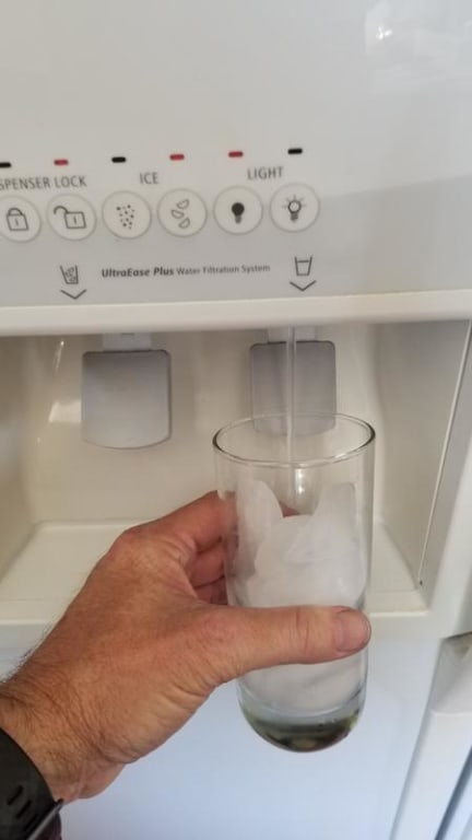 I also replaced the water dispenser lever at the same time. I also replaced the water dispenser lever at the same time.