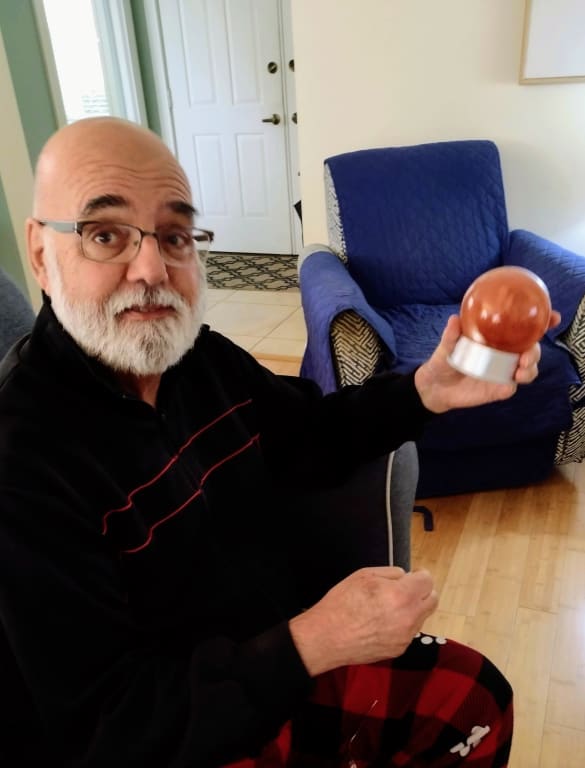 Mars Dust Globe from Uncommon Goods. Customer submitted image.