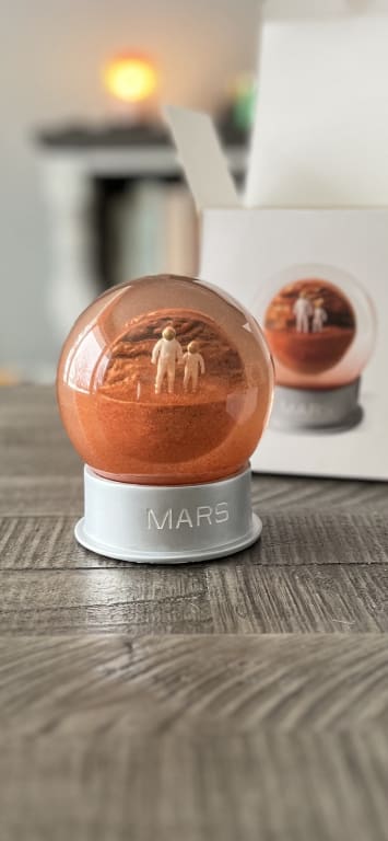 Mars Dust Globe from Uncommon Goods. Customer submitted image.