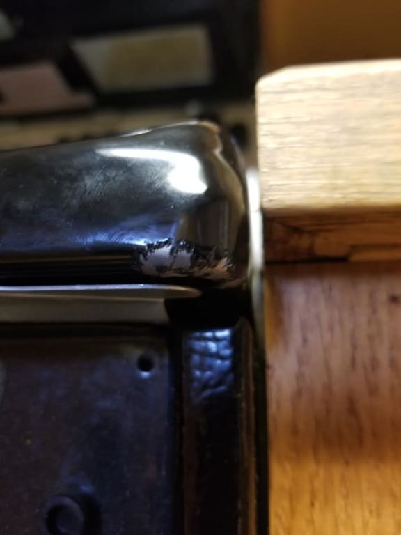Damaged part Damaged part