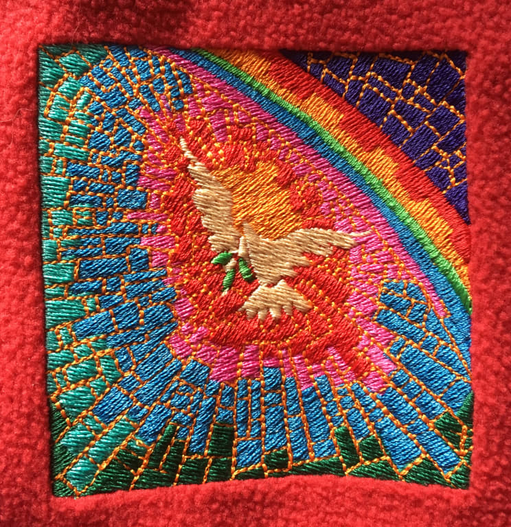 delighted with the stitching of my design