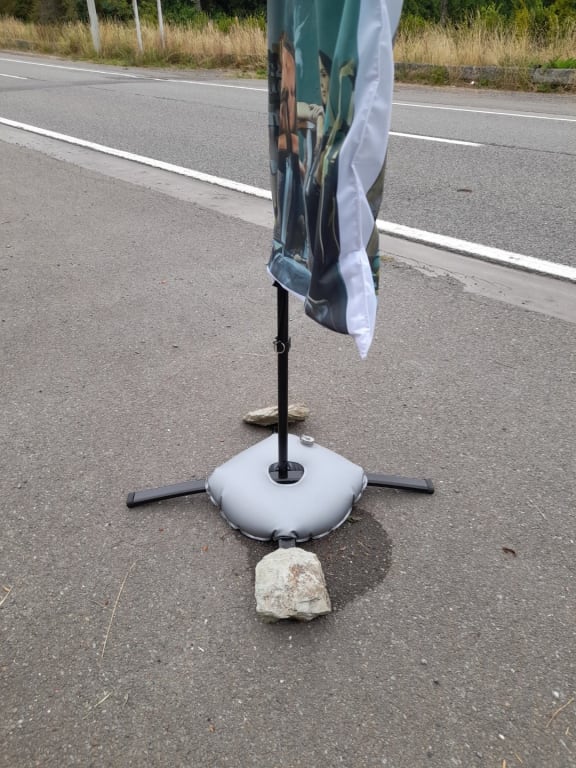 drapeau flottant