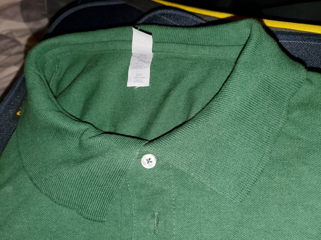 I would never buy these cheap polo shirts again...