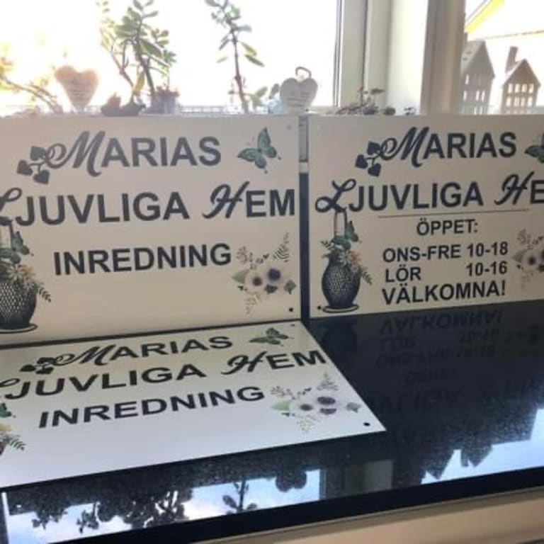 Definitivt kommer jag beställa fler skyltar i aluminium.