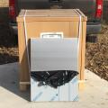 countertop with protective cover partly removed