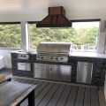 Blaze outdoor grill station setup