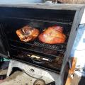 12lb Turkey, 10lb ham bone in.