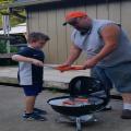 His first cook..