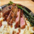 Seared tuna using KJ half moon griddle