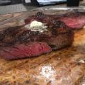Reverse sear rib-eye